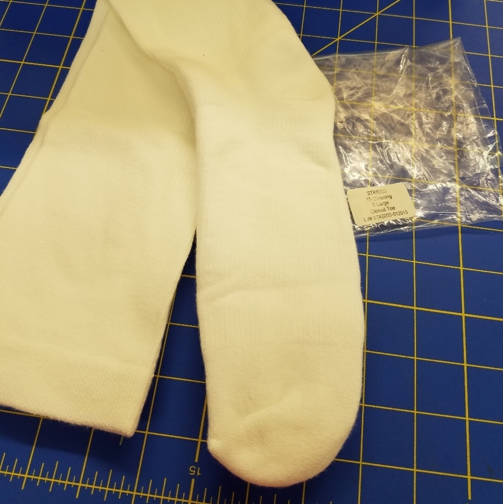 Compression Socks Closed Toe XLarge 15-20 mmHg